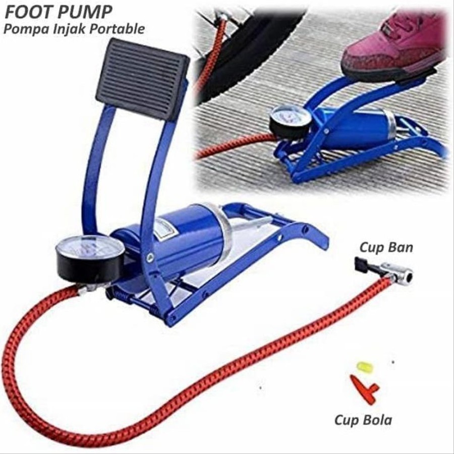 Pompa angin Pompa injak ban / Foot pump pompa portable