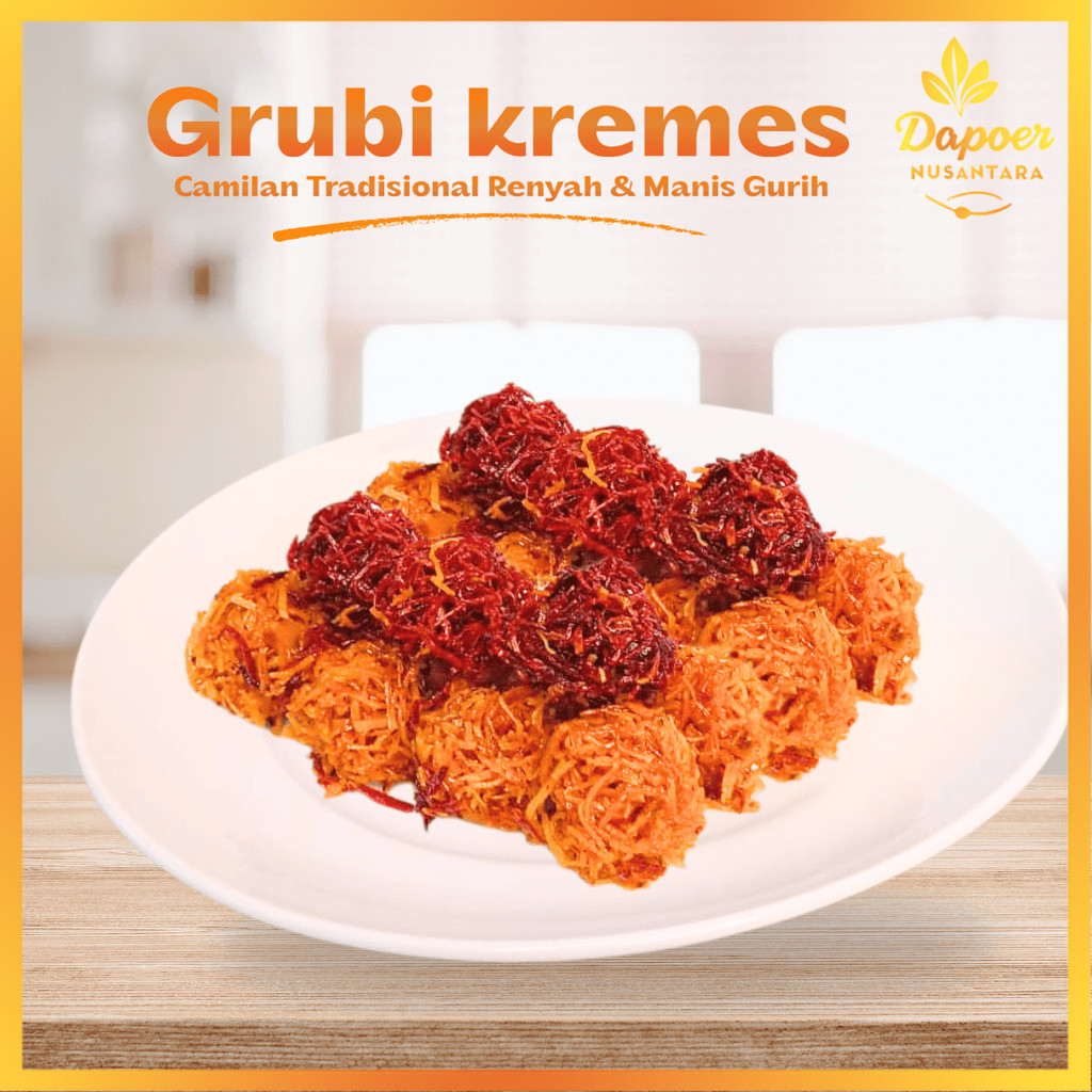 

Snack Ubi Renyah Manis Grubi kremes Camilan Khas Jawa Enak