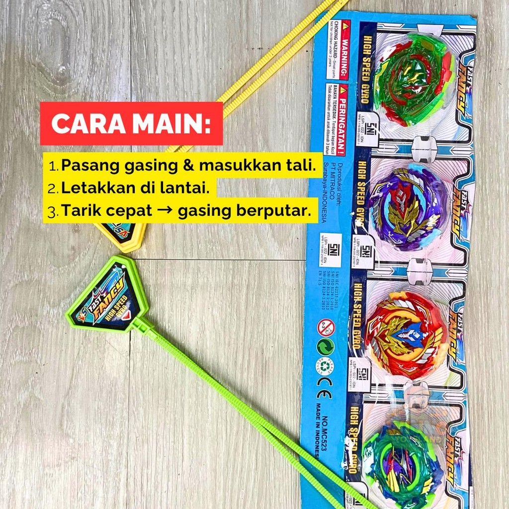 HARGA GROSIR 1 PCS Gyro Gyroscope Battle Mainan Anak Gangsing Besi Beblet Metal