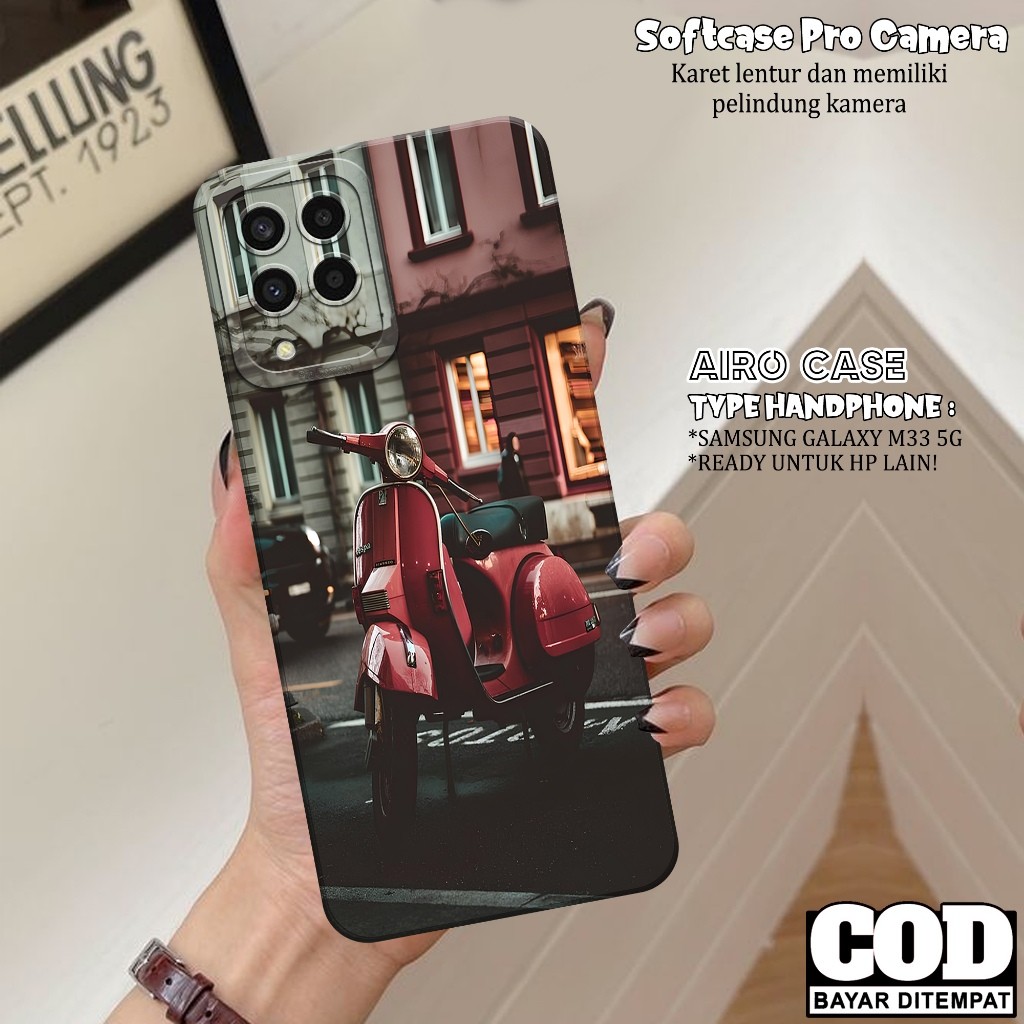Case SAMSUNG GALAXY M33 5G - Softcase SAMSUNG GALAXY M33 5G - Fashion Case VESPA - Casing SAMSUNG GA