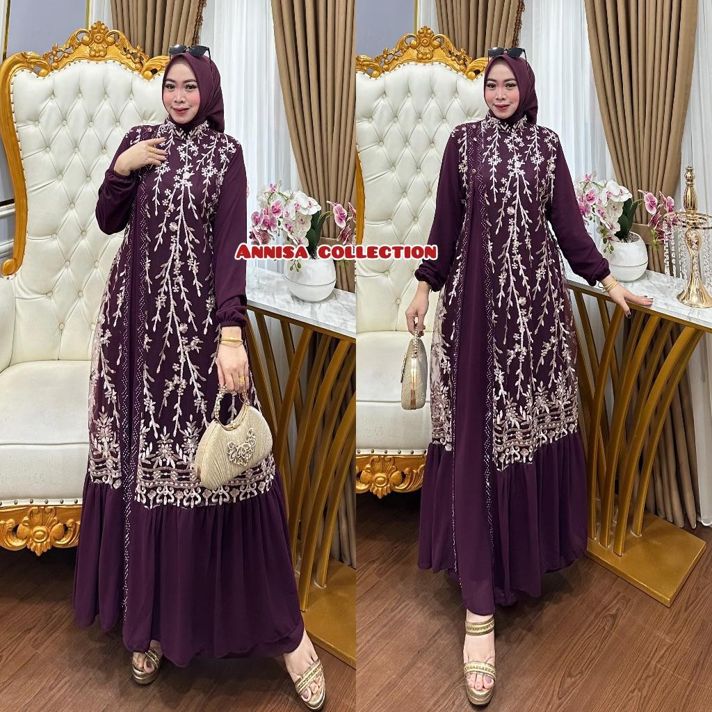 MACIAS_ BISA [COD] GAMIS CERUTY BURKAT GAMIS PESTA GAMIS DEWASA JUMBO BURKAT DEWASA BISA SERAGAM