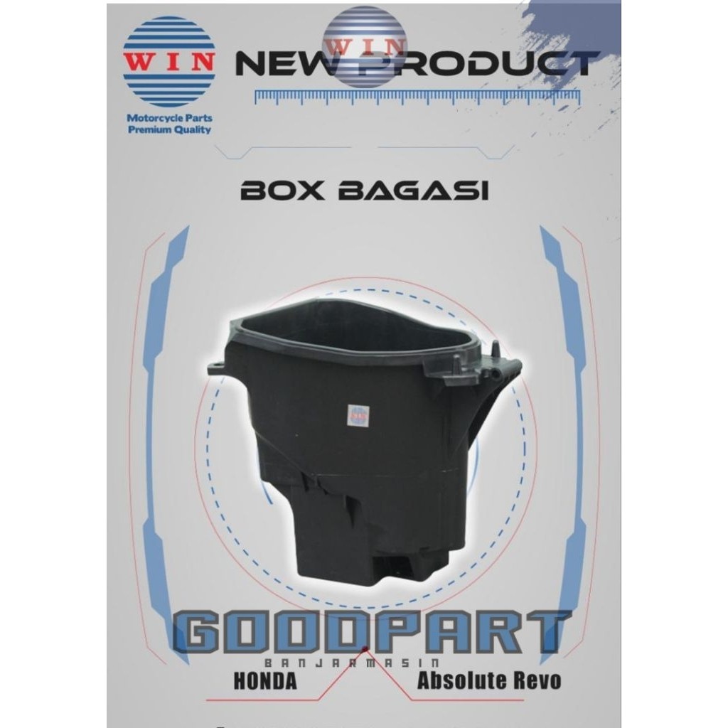 NEW PRODUCT - Box Bok Bagasi Bawah Jok Honda Absolute Revo Tahun 2008 2009 2010 Original WIN