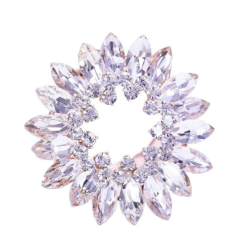 Bros Ring Hijab Mewah Dan Elegan Bros Simple Elegan Bros Cantik Bros Bunga Kristal Premium Bros