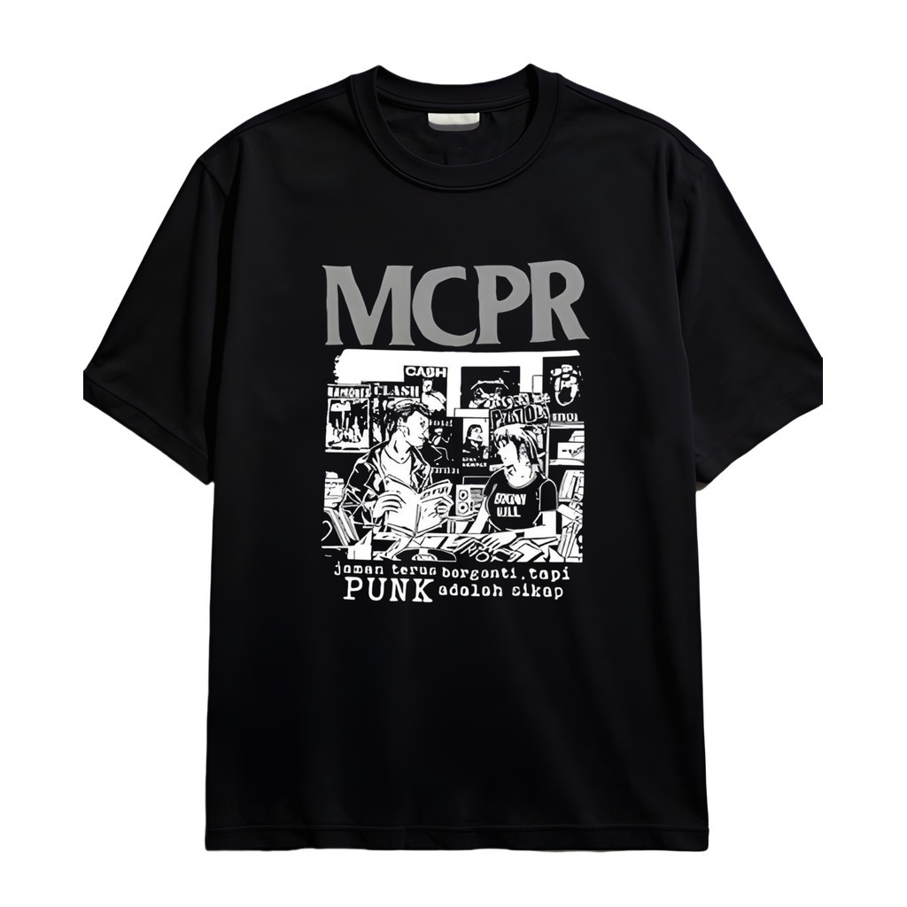 Band Mcpr - Punk adalah sikap - Hitam - Kaos Dewasa