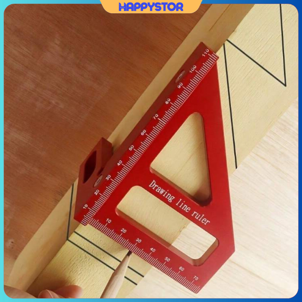 

Penggaris Siku Segitiga Siku Multi-Angle Woodworking Ruler - TO992