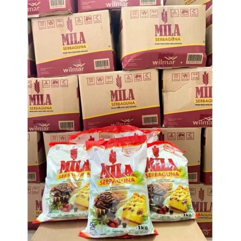 

tepung terigu mila 1 kg karton