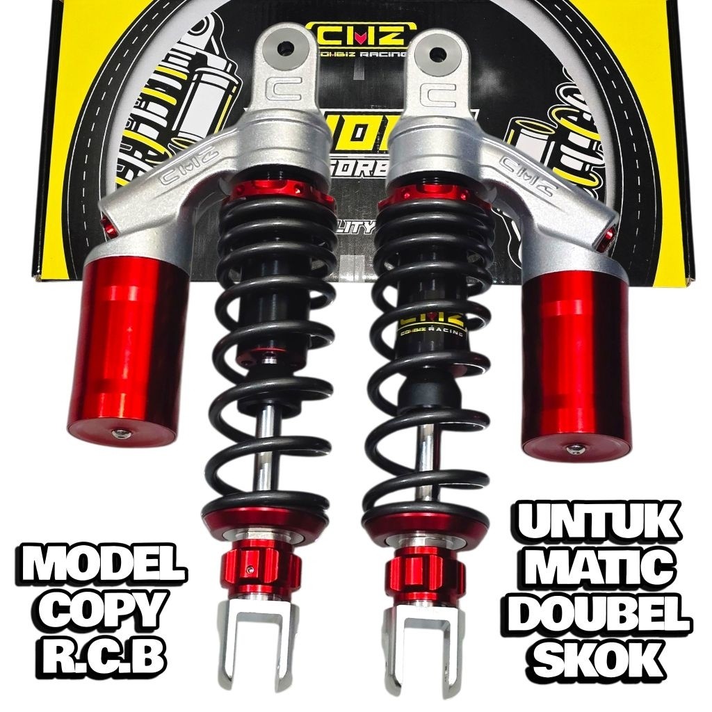 SHOCK SKOK SHOCKBREAKER BELAKANG TABUNG ATAS COPY RCB MATIC 310 330 340 365 MM VARIO BEAT MIO AEROX 