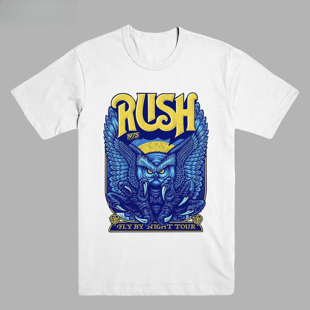 RUSH - FLY BY NIGHT 1975 | T-SHIRT |  BAND MERCH