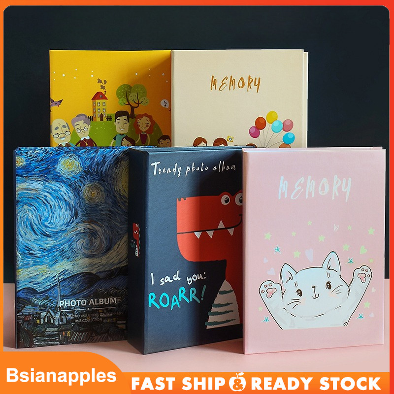 Album Foto 4R isi 200 Foto Slot Tempat Photo Collect Book Kenangan Wedding Album Foto Keluarga 4R