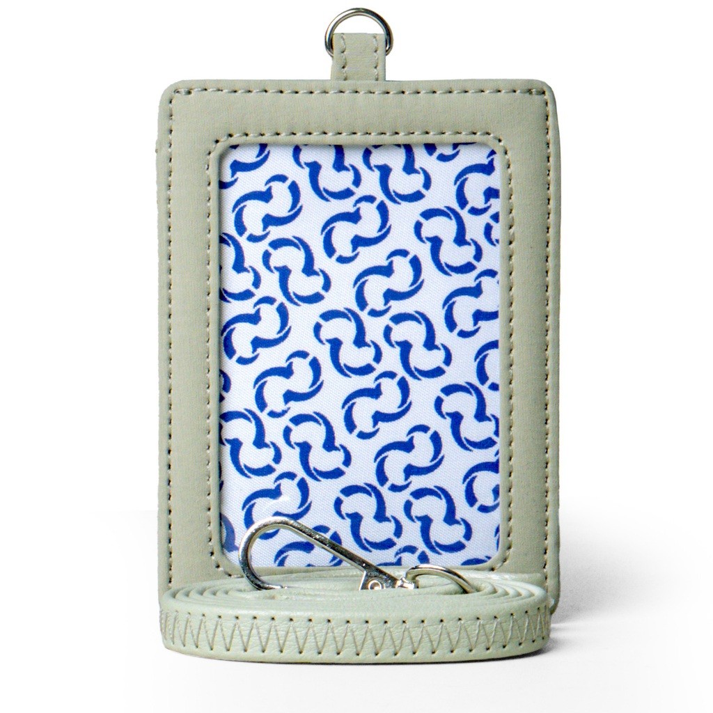 

PROMO!Wallts Aiken Pistachio Crinkle - Lanyard Name Tag Id CardREADY