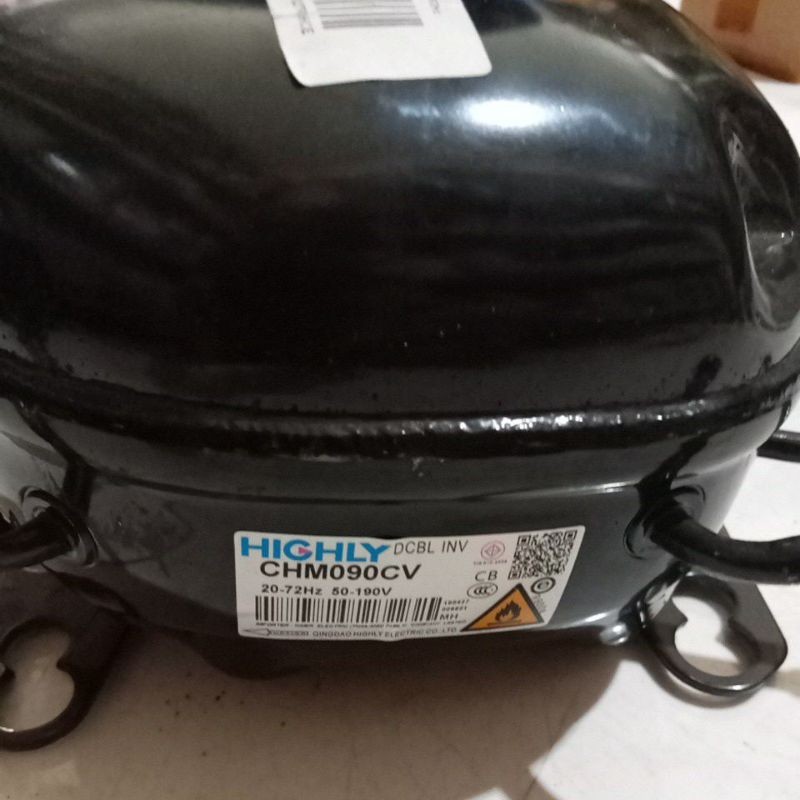 kompresor Original kulkas 2 pintu aqua inverter ukuran 1/6