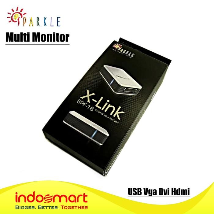 MUMPUNG PROMOUSB VGA DVI HDMI Multi Monitor Sparkle X-Link SPF-16TERLARIS