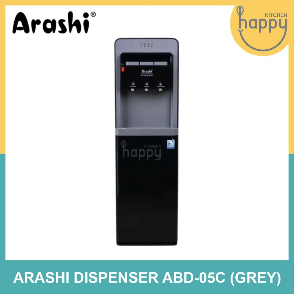 Dispenser Arashi ABD 05 C Dispenser Air Galon Bawah Panas Dingin Normal Arashi ABD 05 Grey