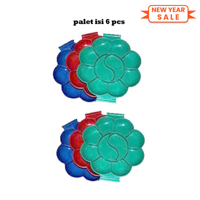 

Palet Lukis wadah cat air isi 6 pcs