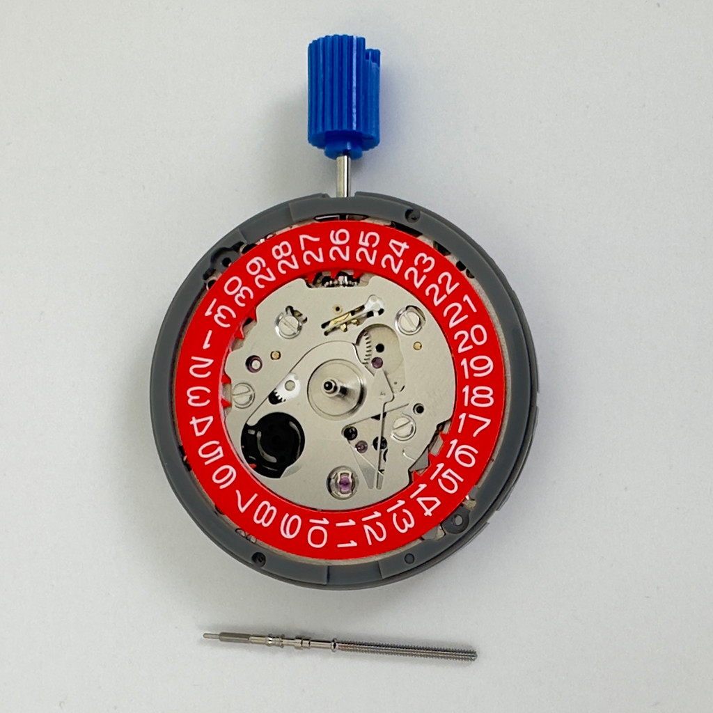 Genuine NH35 Mechanical Movement Modified Red Datewheel 3.0/3.8 Crown Japan Mod NH35A Mechanism Blac