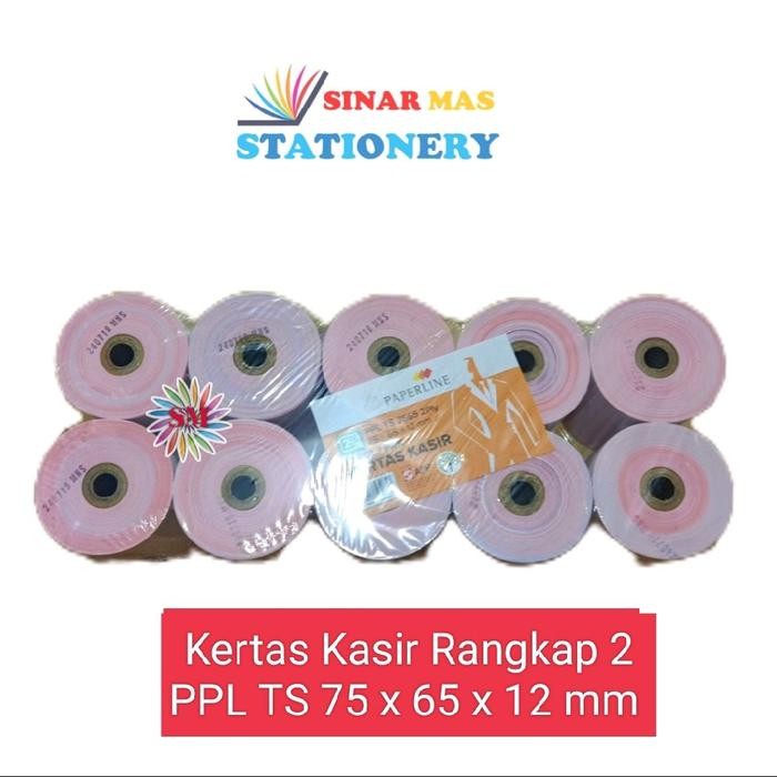 

Kertas Struk Telestruk Kasir Paperline TS 7565 Rangkap 2 ply/75 x 65 x 12 mm 10 Rol Pack by Fajar SA