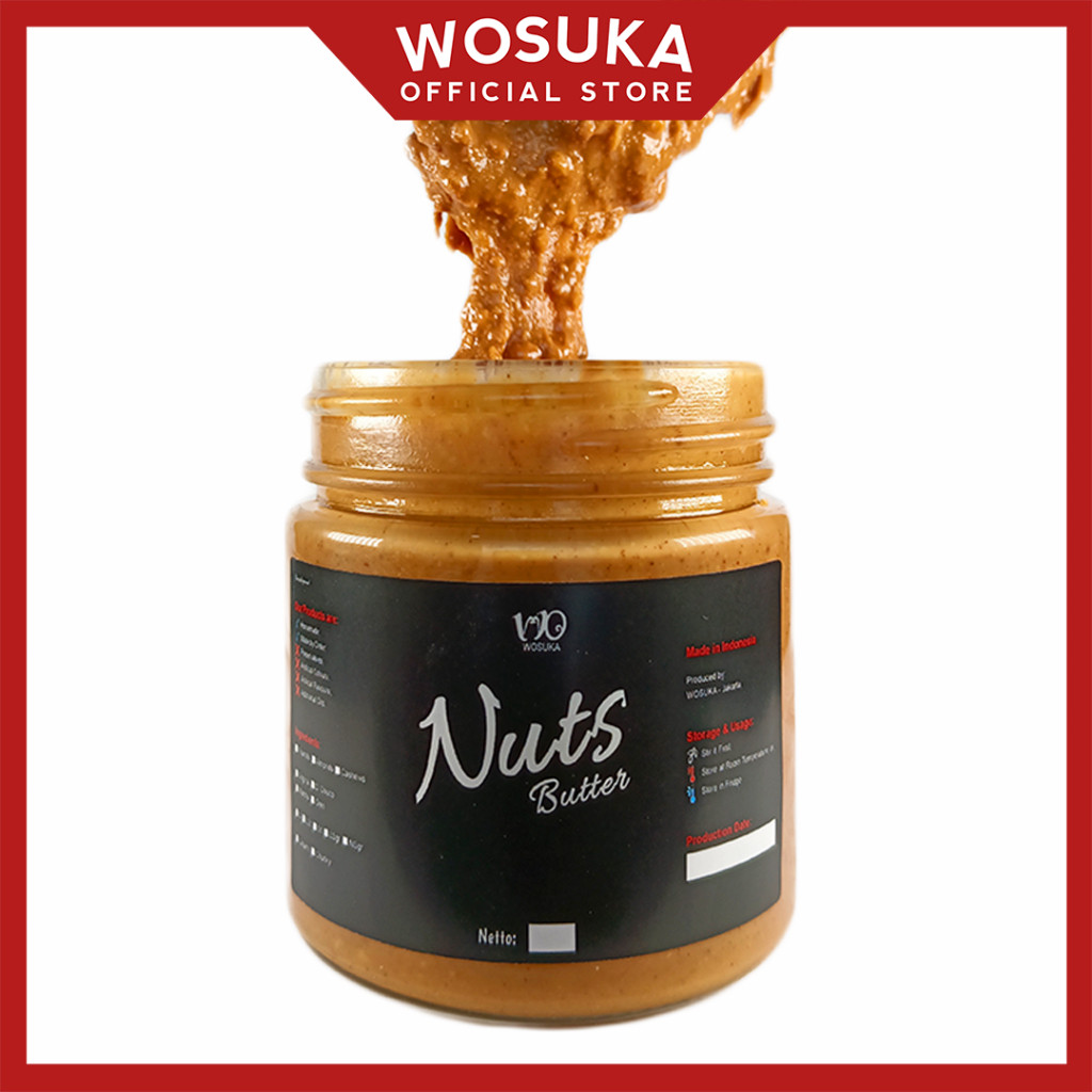 WOSUKA Peanut Butter - Almond Butter - Cashew Butter | Selai Kacang - Selai Kacang Almond - Selai Ka