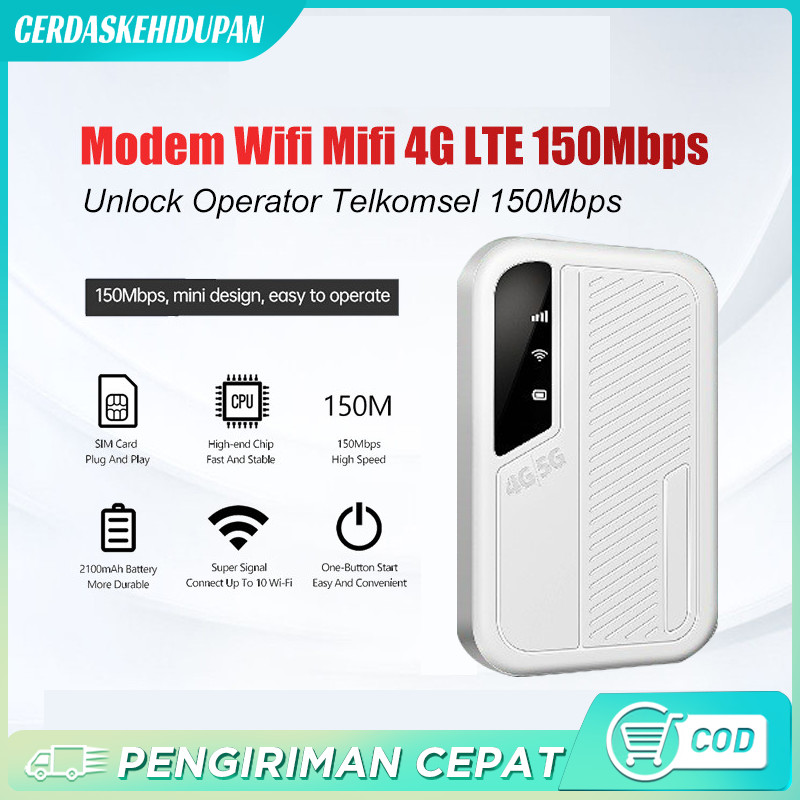 Mifi Modem Wifi 4g Unlockoperator Perdana / 150mbps 4g/5g Portable Mobile Wifi Usbmobile Wifi Modem 