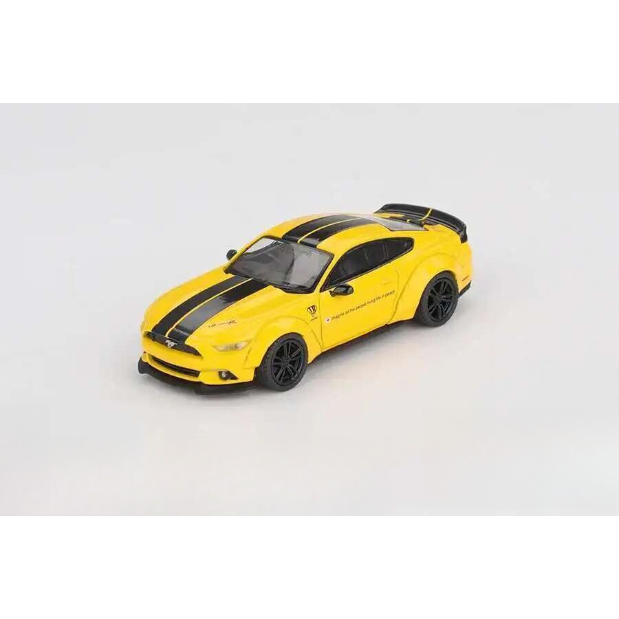 PreSale MINIGT 1077 1:64  FORD MUSTANG LB WORKS  Car Model Collection Toys Triple Yellow Diecast