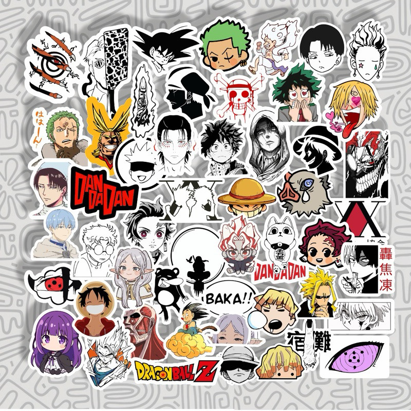 Stiker Pack Anime Aesthetic | Stiker helm laptop case hp Sticker Onepiece