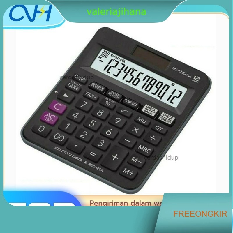 

KALKULATOR MEJA ORIGINAL CASIO MJ120D PLUS - Check & Correct Calculator Desktop