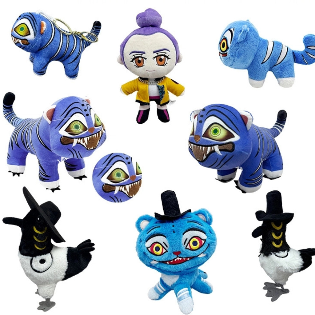 KPop Demon hunter Saja Boys Derpy Sussie Cosplay Keyain Plush