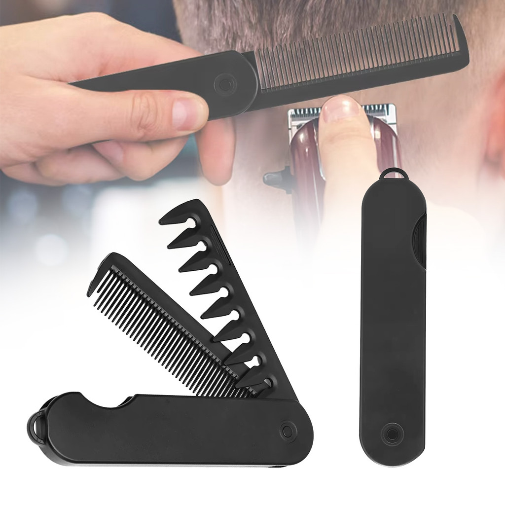 Sisir Rambut Lipat Ganda 2in1 sisir pelurus rambut portabel Sisir Rambut Sisir Pomade Souvenir Perni