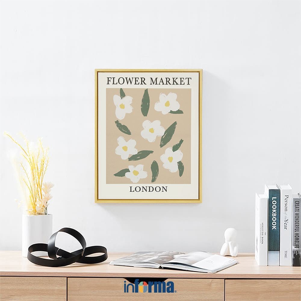 Informa 40X50 cm Hiasan Dinding Kanvas Print Flower Hl28 - Mix Canvas Wall Art Lukisan Kanvas Wall D