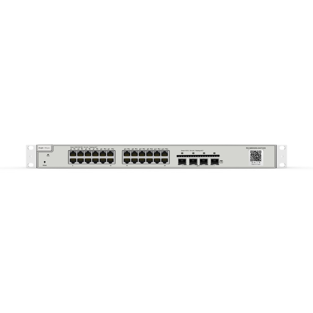 Switch RUIJIE RG-NBS5200-24GT4XS Managed – 24 Port Gigabit Ethernet dan 4 Port SFP Untuk Fiber