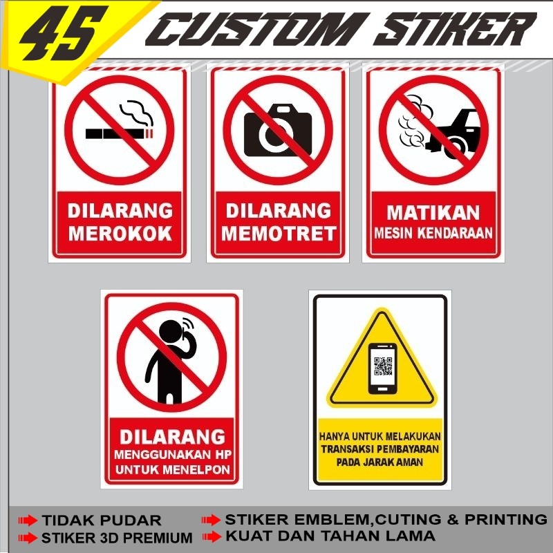 Stiker Pom Bensin / Pom Mini