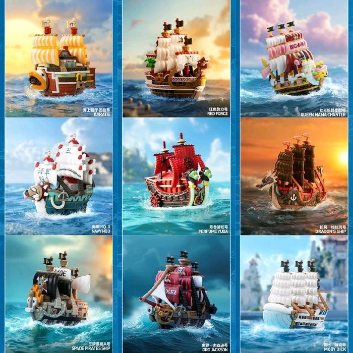 ORIGINAL Pop Mart One Piece Ships Moby Dick Gol D. Roger Dragon Shanks