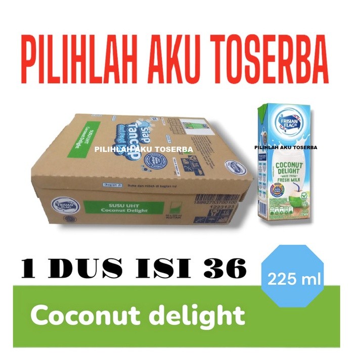 Susu Frisian Flag COCONUT DELIGHT 225 ml - ( HARGA 1 DUS ISI 36 )