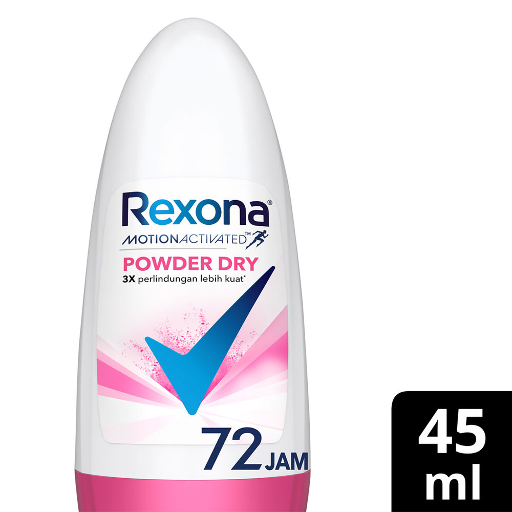 REXONA DEODORANT ROLL ON WOMEN POWDER DRY 45mL
