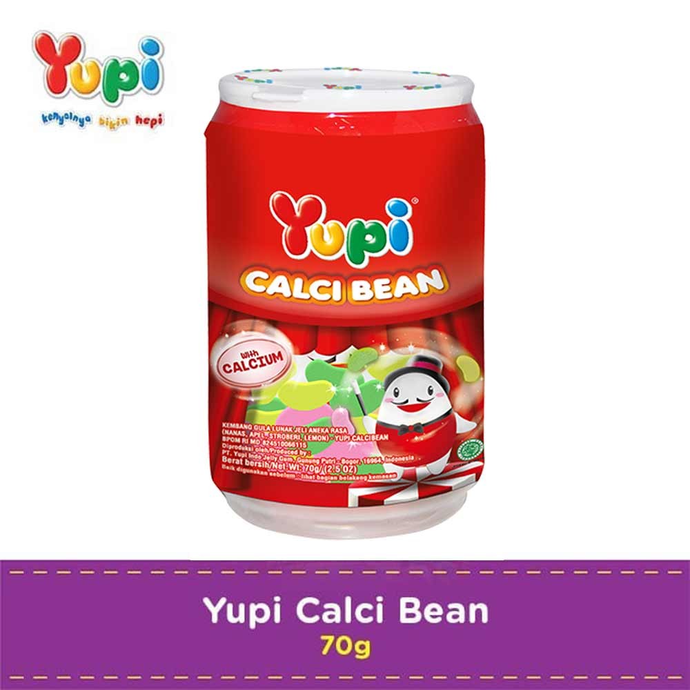YUPI CANDY GUMMY CALCI BEAN  70g