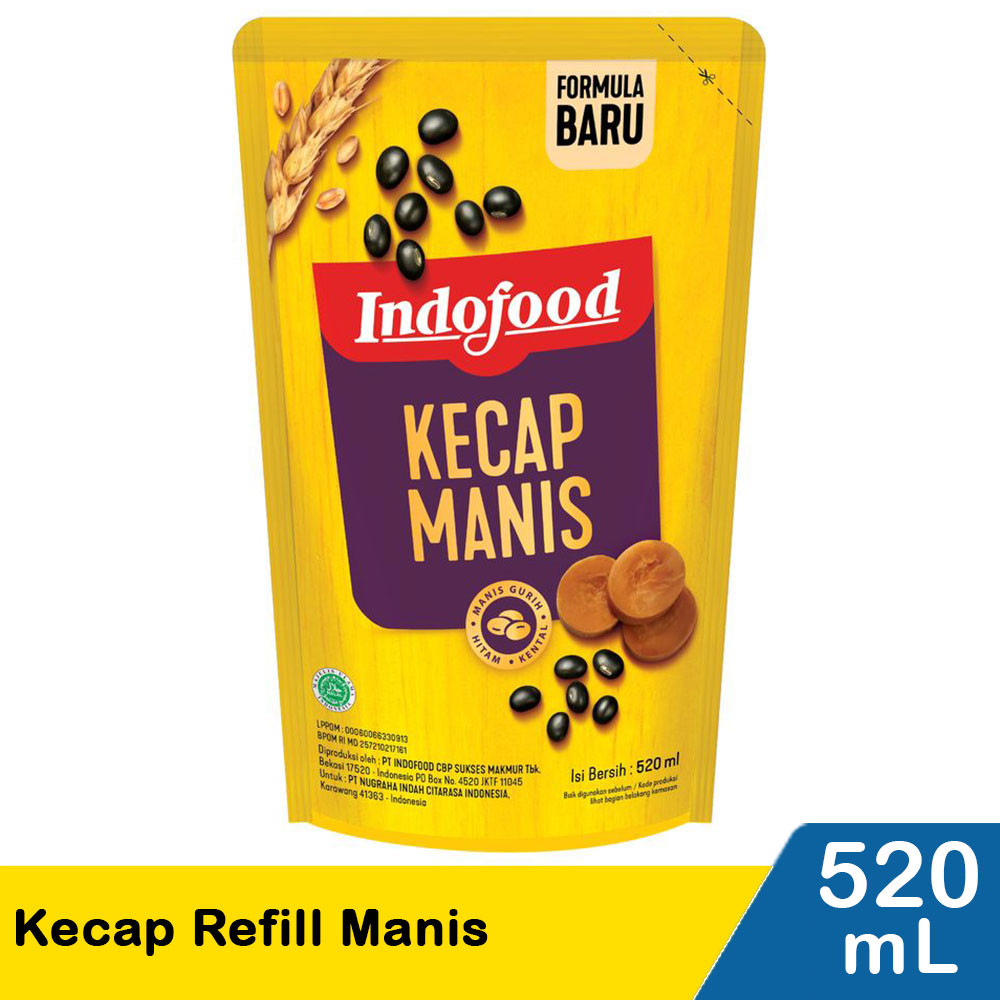 INDOFOOD KECAP REFILL MANIS 520mL/725g