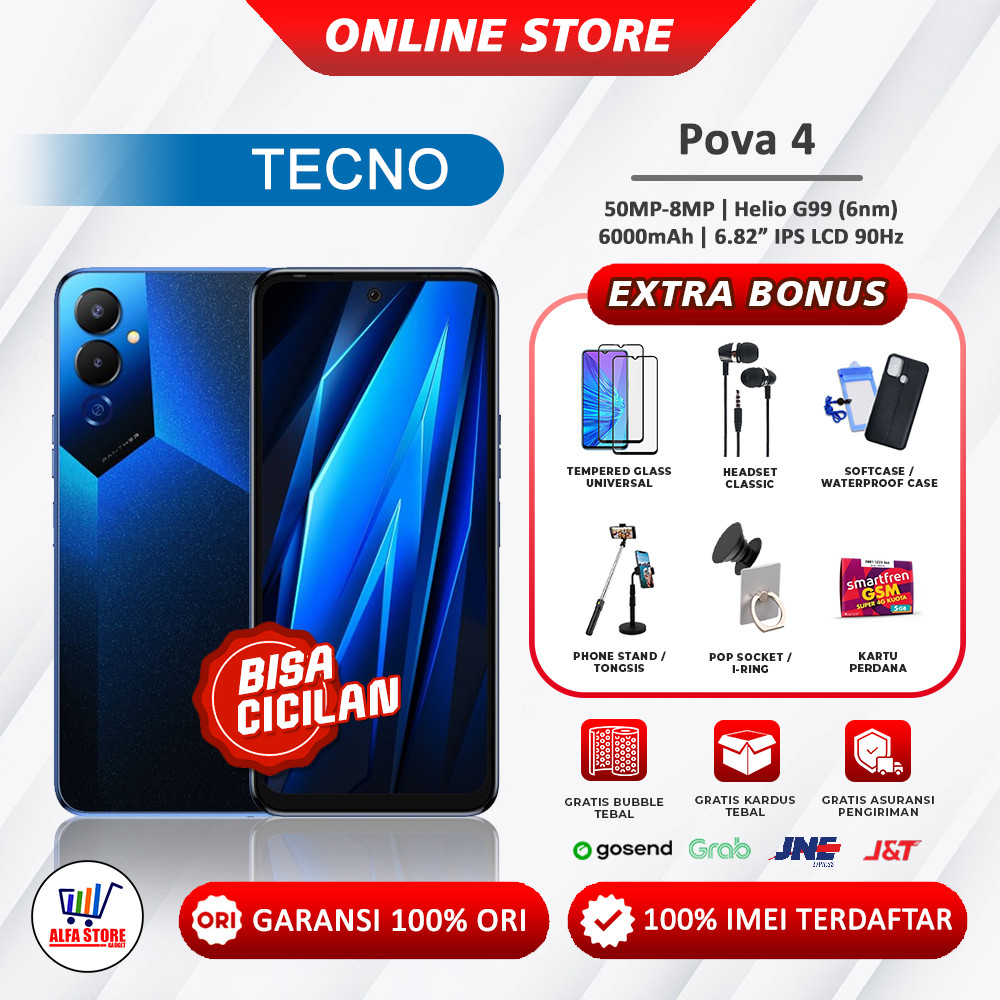 Tecno Pova 4 RAM 8/128GB Garansi Resmi