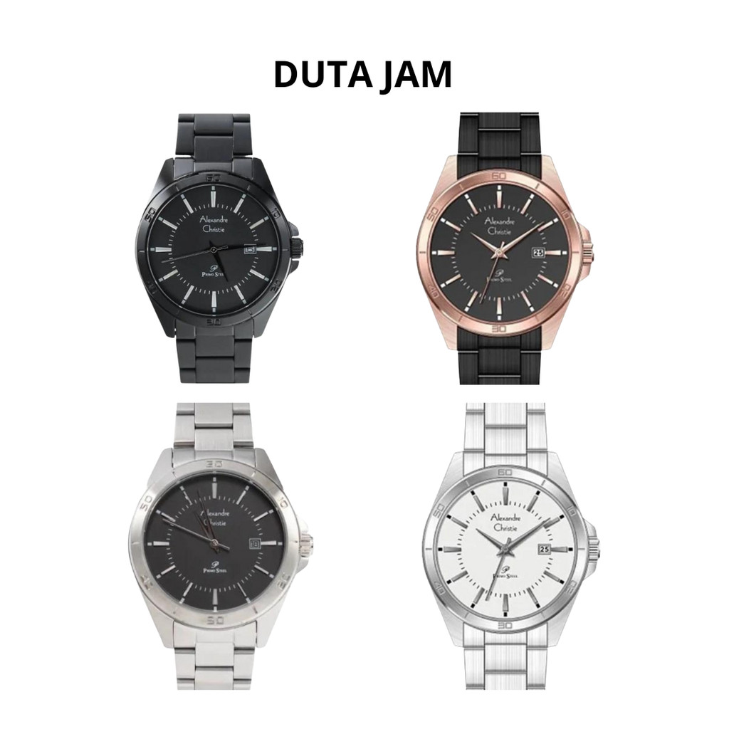 JAM TANGAN PRIA ALEXANDRE CHRISTIE AC1011 AC 1011 MDB ANALOG STAINLESS STRAP