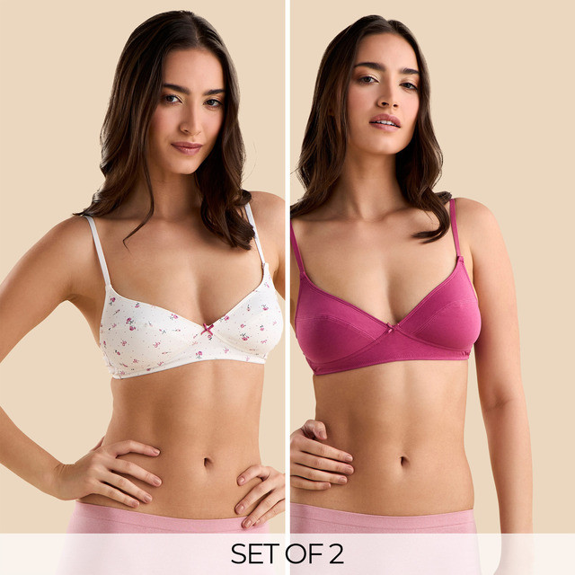 Max Fashions Dalaman Wanita Pack of 2 - Assorted Non Padded Bra