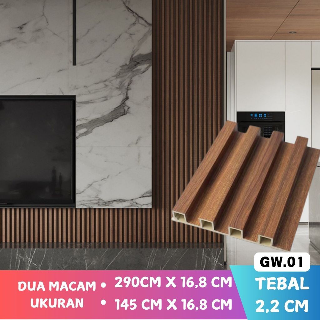 Wallpanel WPC SEMUA WALLPANEL PVC WPC Wall Panel PVC Panel Dinding Motif Kayu Wood Panel WPC  Wallpa