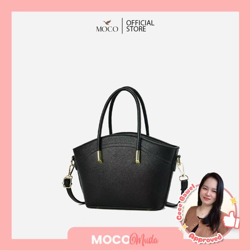 GENAOLSHOP 【Georgia Bag】MOCO Tas Wanita Selempang Shoulder Bag Bahan Kulit Style Formal Simpel Elega