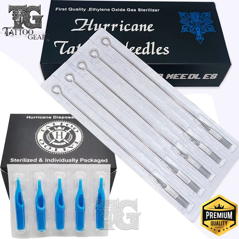 PAKET Jarum Tato Hurricane dan Dispo tip Sepasang Per Papan / 5pcs - RL RS RM M1