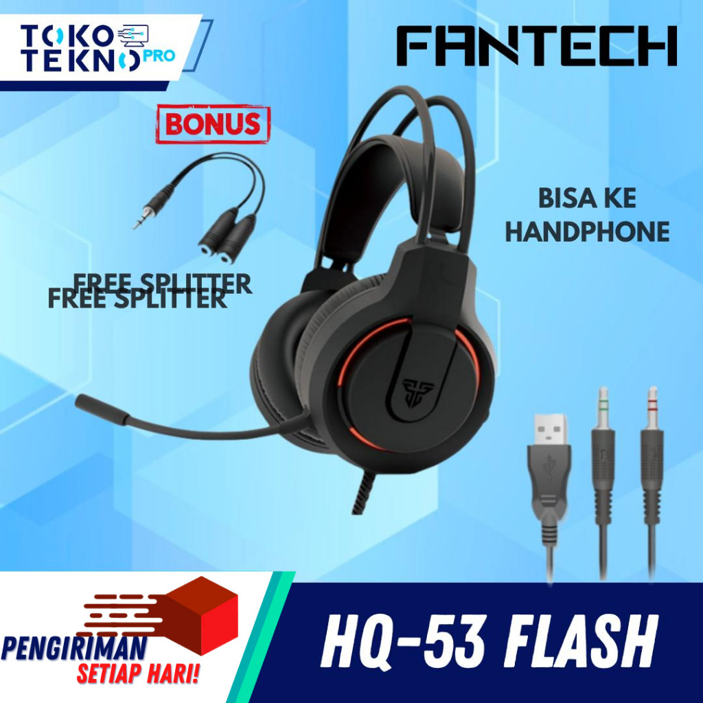 Fantech HQ53 Flash Lightweight Wired Gaming Headset