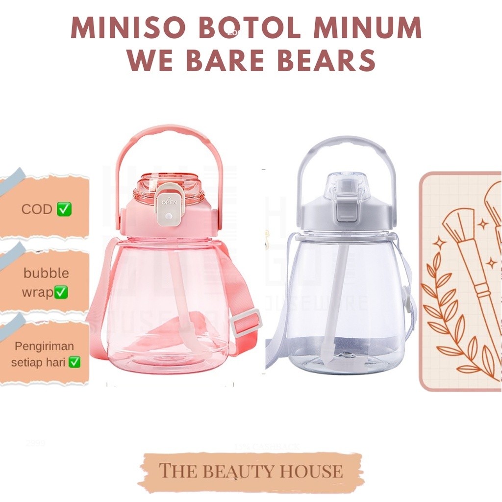 MINISO BOTOL MINUM WE BARE BEARS