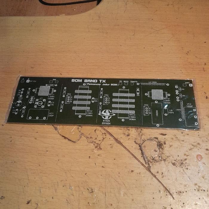 LEW99 PCB TX 80 Meter Band exciter AM SW by Saturn  S-020