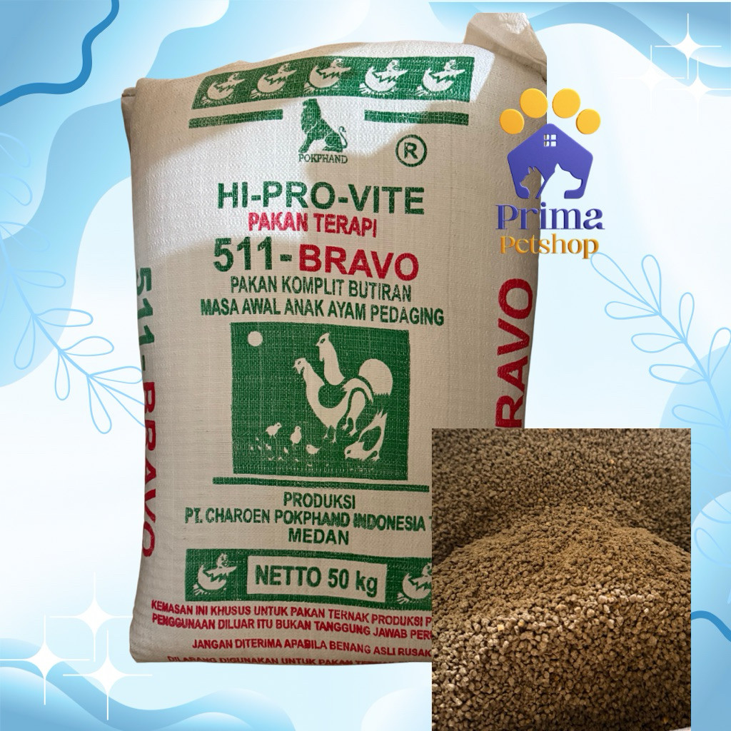 HI PRO VITE 511 BRAVO PAKAN TERAPI ANAK AYAM 1kg