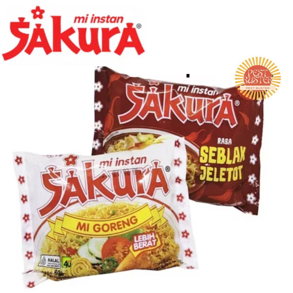 Mie SAKURA GORENG SEBLAK JELETOK KUAH MIE LEGENDARIS ORIGINAL BPOM HALAL
