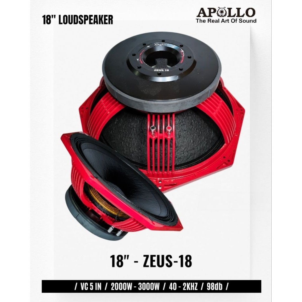 SPEKEAR KOMPONEN 18 INCH APOLLO ZEUS-18 APOLLO 18 INCH