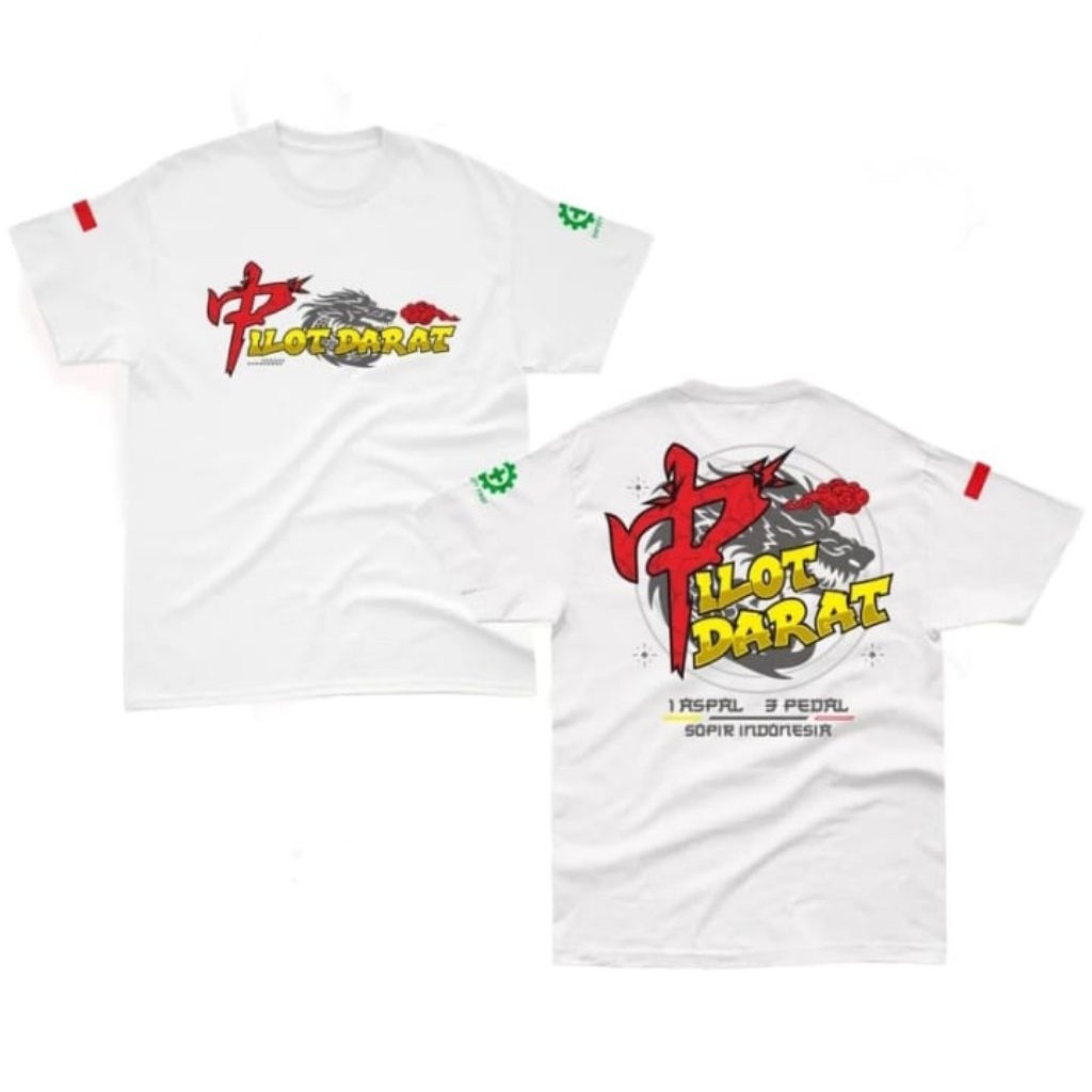 Baju Kaos Pilot Darat X Mahjong Kaos Sopir Indonesia 1 Aspal 3 Pedal Baju Kaos Pria