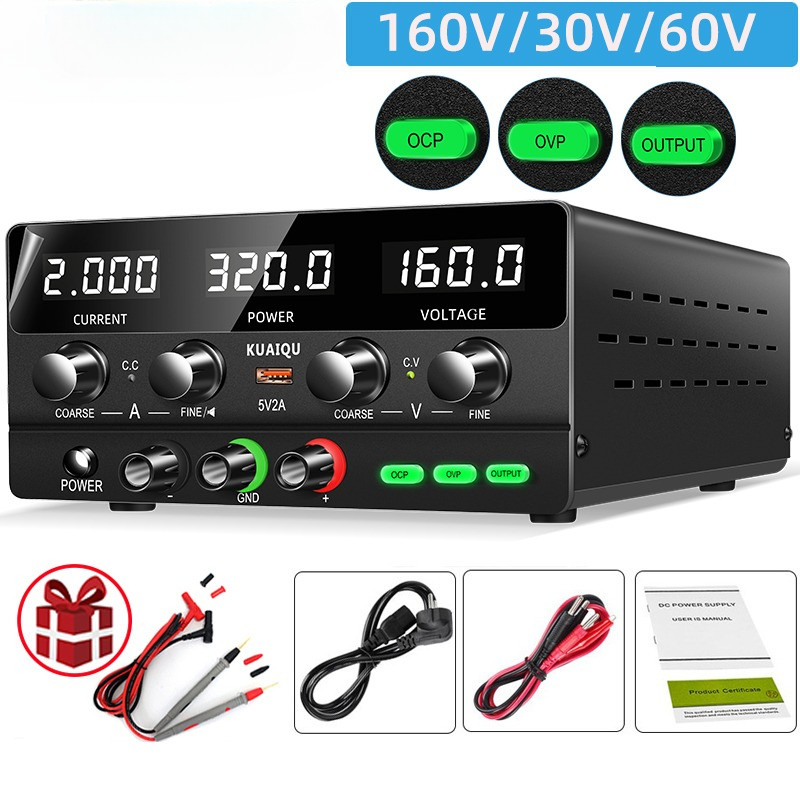 Lab Power Supplies 160V 2A Upgrade OCP OVP Function,30v 10a Adjustable Dc Power Supply With Output S