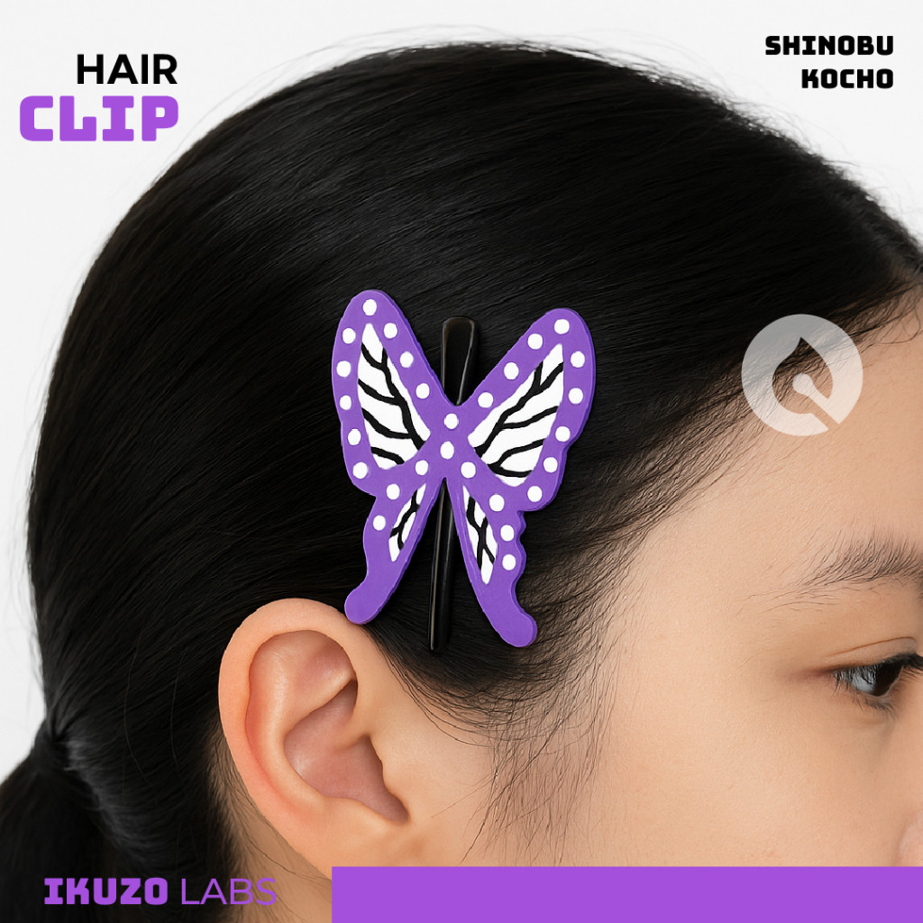 3D Jepit RAMBUT Shinobu Kochou - Shinobu Kochou Hairclip Cosplay